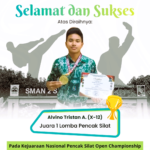 Juara 1 pada Kejuaraan Nasional Pencak Silat Open Championship