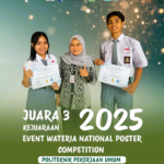 JUARA 3 Lomba Poster dalam Event Wateria National Poster Competition