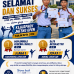 Siswa SMAN 2 Semarang Raih Juara 1 pada KEJURPROV JATENG OPEN SURAKARTA 2026